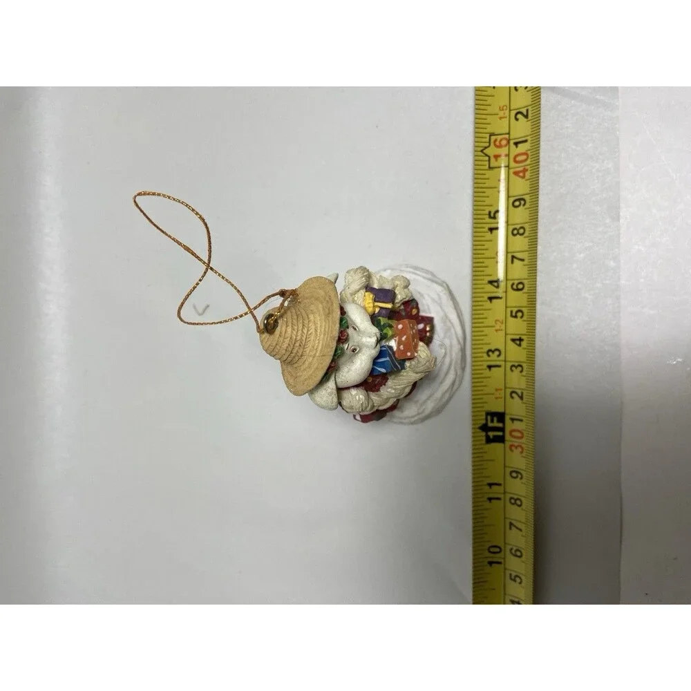 House of Lloyd Christmas Around World Ornaments Rabbit Girl  With Presents